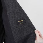 Diesel Black Gold Wool Plaid Double Breasted Blazer Photo 7