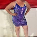 Forever 21 3X plus size purple iridescent short purple club dress Photo 0