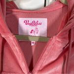 Voight by Valentina Voight by‎ Valentina Cherry On Top Crop velour Hoodie pink embroidered sz medium Photo 1
