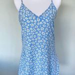 SheIn Light Blue Daisy Print Slip Dress | Size 6 | Ditzy Floral | EUC Photo 0