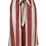 a.n.a NWT  Stripped Linen Blend Skirt Size 2 Photo 0