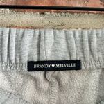 Brandy Melville Gray Cotton Lounge Sweat Shorts High Rise Photo 3