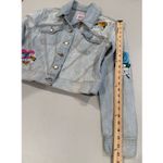 Juicy Couture  Denim Jean Jacket Womens XS Distressed Y2K Patches Travel Tattoo Photo 2