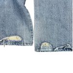 Y2K boho jeans capri patchwork boho hippie distressed artsy streetwear cropped Blue Size undefined Photo 9