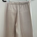 Vince Beige High Waist Wide Leg Elastic Waist Pull-on Crepe Trousers Size Small Photo 3