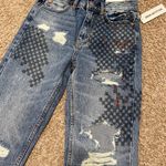 BDG Loose Straight Jean - Embroidered Crossword NWT Photo 6
