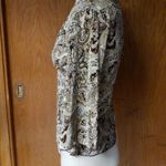 Dress Barn Cute Bohemian Crinkle Faux Wrap Top S Sexy Offset Photo 3