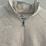 Under Armour  Beige Cream Cotton 1/2 Zip Pullover Sweatshirt Size M Photo 2