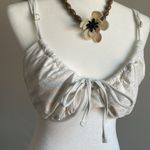 Forever 21  Cream Eyelet Bikini Top Size 2X Photo 1