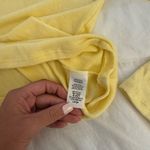 Peach Love California yellow halter neck off the shoulder lightweight sweater Photo 3