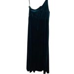 After Six NWT One Shoulder Spaghetti Strap Velvet Maxi Gown Dress 6 Evergreen Photo 5