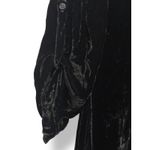 CP Shades Regina Velvet Dress Women Size Small Black Silk Blend Shirt Tab FLAW Photo 4