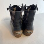Sperry Syren Gulf Black Gray Plaid Duck Boots Women’s 9.5 Gorpcore Cabin Flannel Photo 3