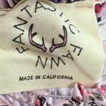 Fantastic Fawn  wide leg floral smocked jumpsuit lavender large tie straps spring Photo 6