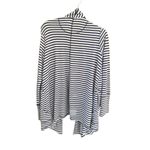 Tommy Hilfiger  white and navy striped  long cardigan size large Photo 2