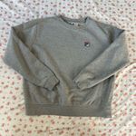 FILA  grey crewneck embroidered sweatshirt Photo 2