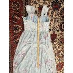 Women’s Reverly Light Blue Floral Chiffon Bridesmaid Maxi Dress Size 16 Photo 7