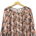 Aritzia Wilfred Sensibility Long Sleeve Wheat/basalt Grey Floral Blouse size L Photo 2