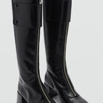 Mango New‎ Zipper leather boots Photo 0