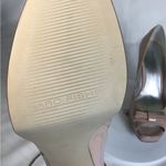Marc Fisher Women Patent Leather Pale Pink Open Toe Pumps bow front Sz.6.5 GUC Photo 7
