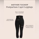 Belly Bandit Mother Tucker Capri black postpartum compression Leggings sz Medium Photo 4