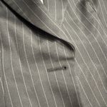 Giorgio Armani  Grey Pinstripe Suit Skirt Womens Grey Virgin Wool Sz 42 38 US 6 Photo 2