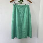 Vintage 100% Silk Mint Green Skirt Size 10 Photo 3