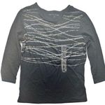 Rebecca Malone  Women’s Three Quarter Sleeve Printed Blouse Sz S NWT Photo 0