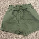 Time & Tru  green cargo tie shorts Photo 1