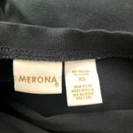 Merona  Vintage High Waisted Women's Black Straight Skirt w/Side Slits Size XS Photo 2