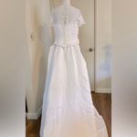 Wedding Dress Bridals White Wedding Dress with Long Train Photo 5