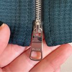 Hugo Boss  Green Micro Plaid Zip Up Blazer Jacket Women 4 Dark Academia Old Money Photo 8