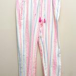 Vineyard Vines  NWT Women's Guava Stripe Pull-On Beach Resort Coastal Pants Photo 1