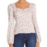 WAYF NWT  x Influencers Pink Daisy Floral Corset Smocked Top Sz Medium Photo 1