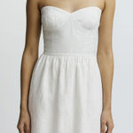 Aura ‎ Sleeveless Babydoll Mini Dress White NWT Small Photo 0
