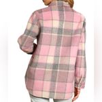 BLANK NYC women’s oversized flannel Cabin Fever Pink Multi Plaid Shacket size xs Photo 1