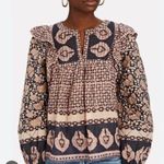 💕SEA NEW YORK💕 Margo Quilted Top ~ 100% Cotton Purple Border Print Large NWOT Photo 9