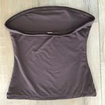 Brown Fitted Strapless Tank Top Size XS Photo 2