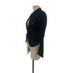 Free People Jagger Blazer Black Military Button Front Cotton Size XS Photo 7