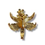 St. John  Vintage AB Goldtone Floral Rhinestone Brooch Pin Photo 1