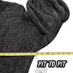 Something Navy Sweater Dress Knit Shimmer Gray Silver Metallic Size LARGE New Photo 8