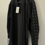 RE/DONE $495 NWT WASHED BLACK PIRATE BLACK DRESS SZ SMALL Photo 6
