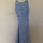 SheIn  Light Blue with White Hearts Sleeveless Low Back Mini Dress Photo 0