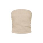 Faithfull the Brand PRAIYAH BODICE NATURAL Top Linen Blend Beige Strapless NWT Photo 6