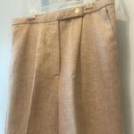 Light brown pleated dress pants handmade vintage pants Tan Size M Photo 1