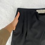 Anthropologie Exquise Dress Pants Womens M Black Stretch Side Zip Straight Leg Size M Photo 4