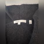 Vince  Black Alpaca Wool Cashmere Blend Faux Wrap Sleeveless Sweater Top Small Photo 8