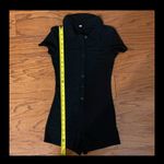 SheIn shortsleeved black ribbed Romper - size small NWNT Photo 3