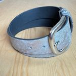 Calvin Klein  Women’s Belt Studded Silver Vegan Leather Medium 90s 80s Grunge Photo 1