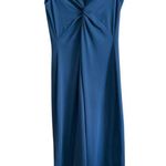 Patagonia | Peacock Blue Bandha Twist Front Cap Sleeve Fit & Flare Dress Medium Photo 1